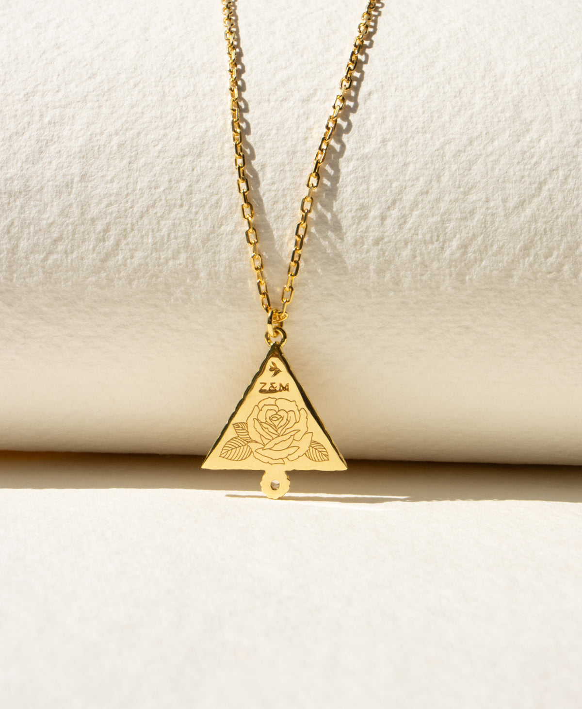 Z&M X Kirsty Gallagher The Goddess Path Necklace - 22k Gold Vermeil, Mary Magdalene Engraving