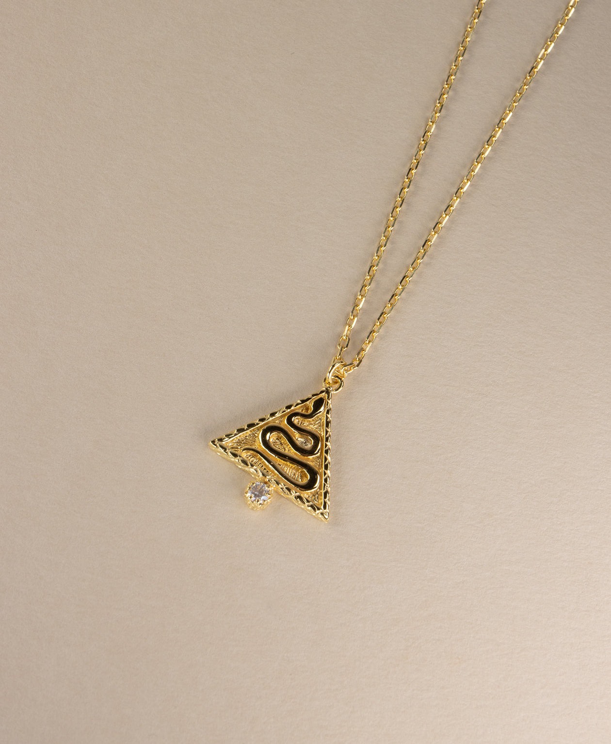 Z&M X Kirsty Gallagher The Goddess Path Necklace - 22k Gold Vermeil, Mary Magdalene Engraving