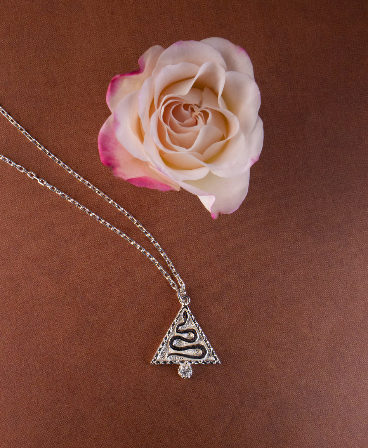 Z&M X Kirsty Gallagher The Goddess Path Necklace - 925 Sterling Silver, Mary Magdalene Engraving
