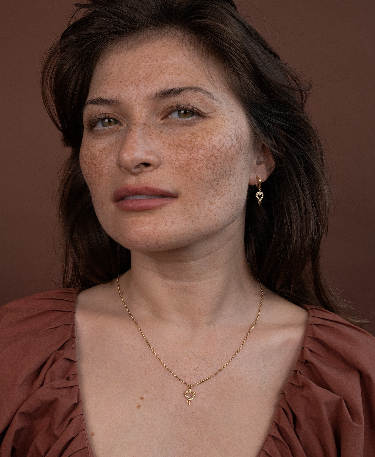 Mini Heart Necklace - 22k Gold Vermeil
