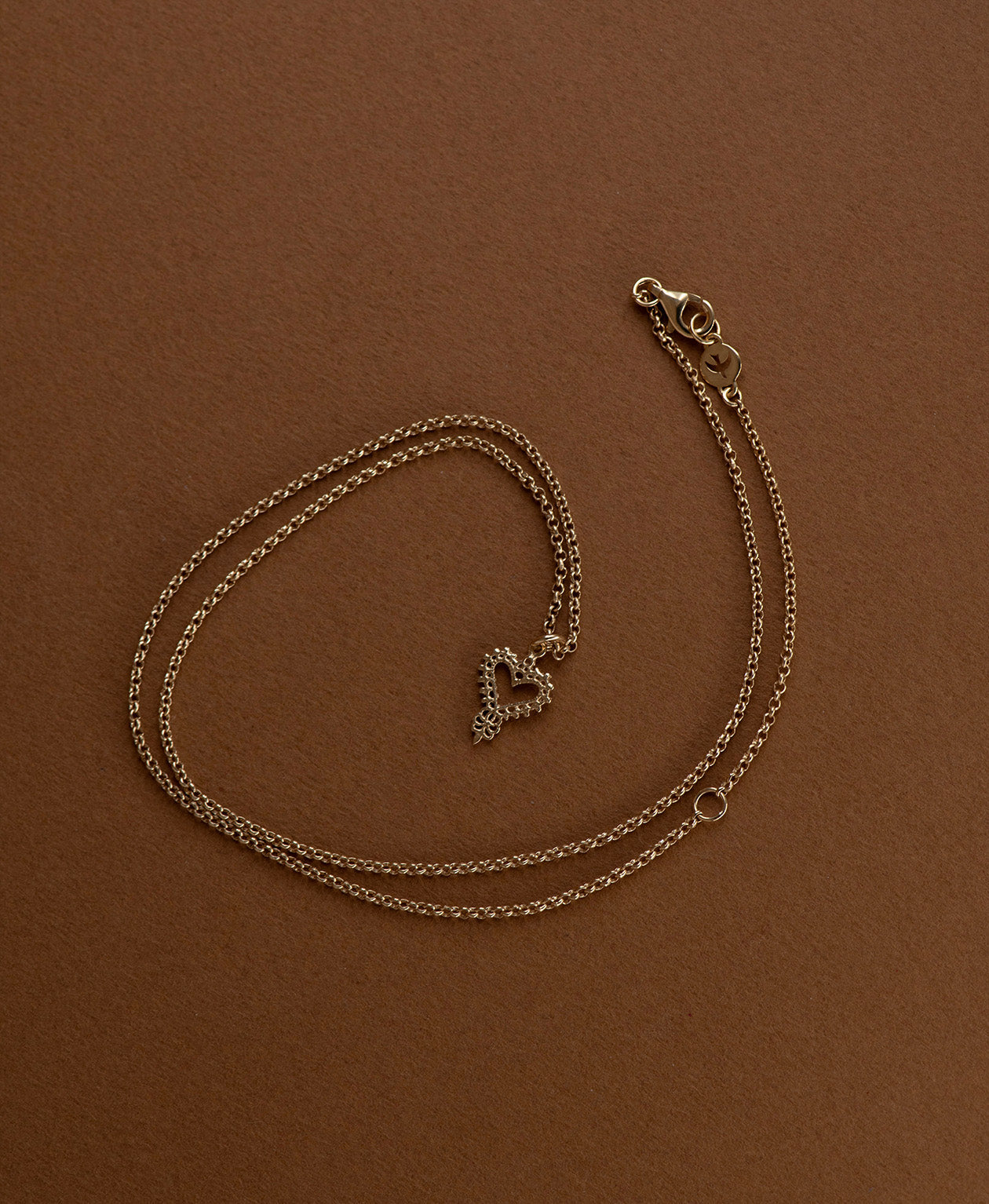 Mini Heart Necklace - 22k Gold Vermeil