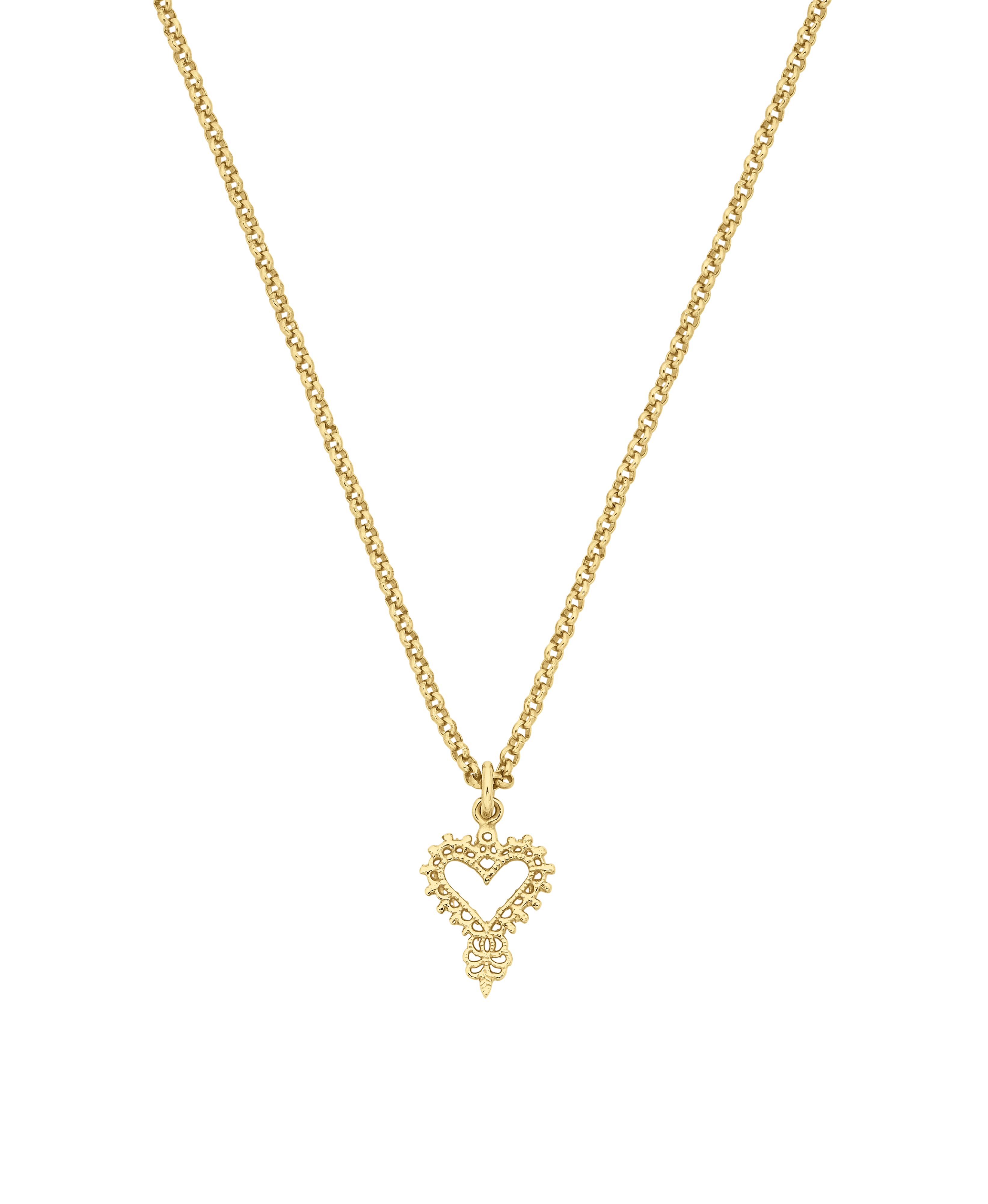 Mini Heart Necklace - 22k Gold Vermeil