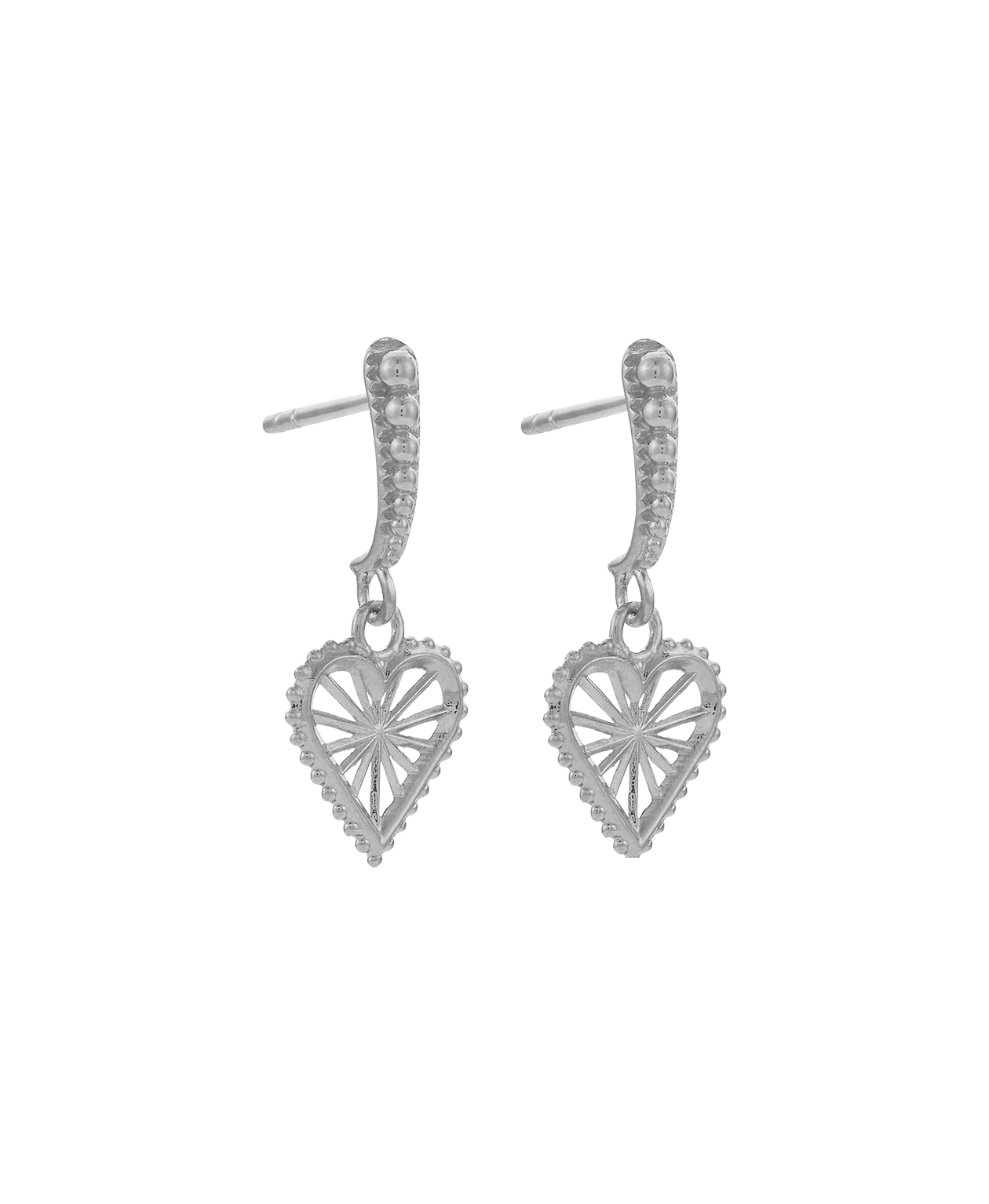 Mini Sweet Heart Earrings - 925 Sterling Silver