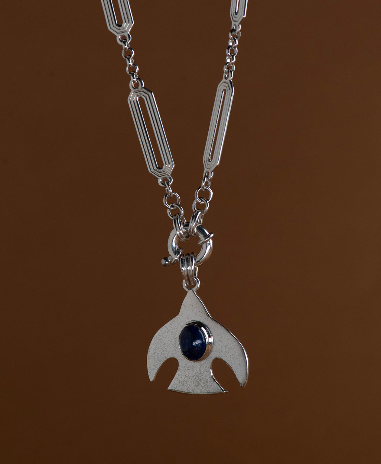Moonbird Charm - 925 Sterling Silver, Lapis Lazuli