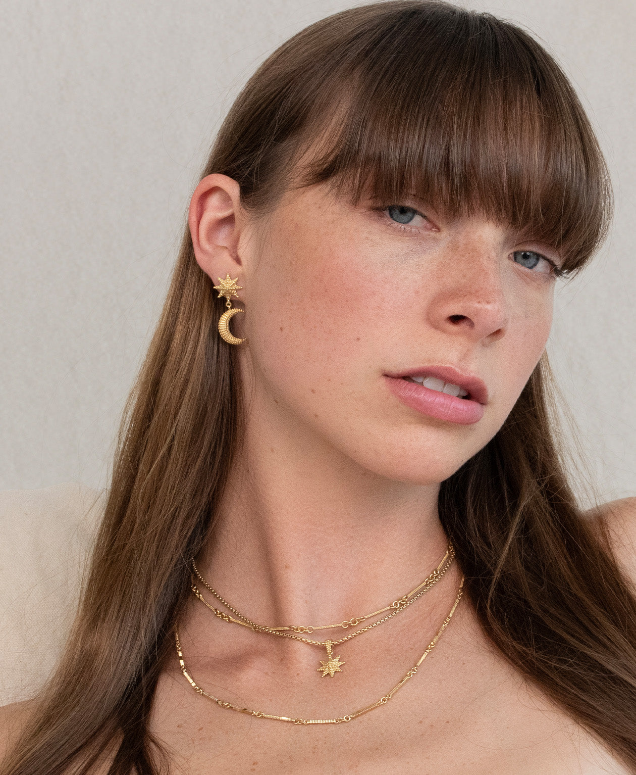 Moonlight Earrings - 22k Gold Vermeil