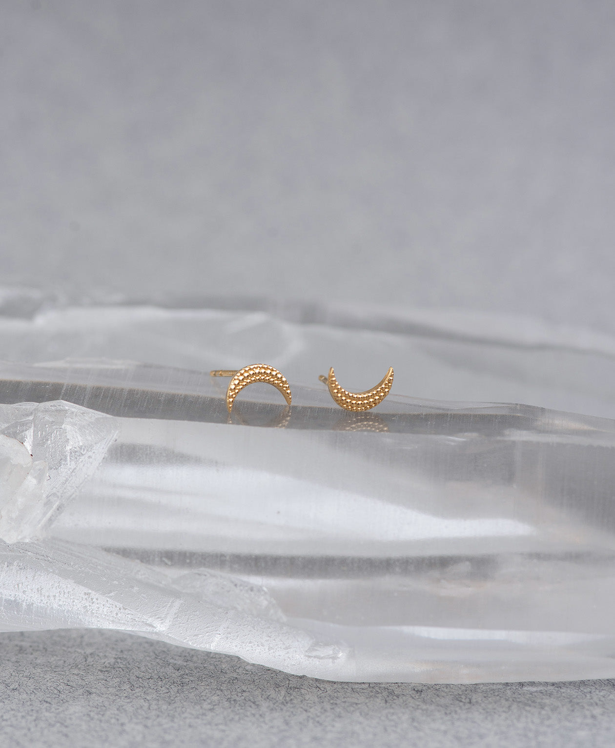 Moonlight Studs - 22k Gold Vermeil