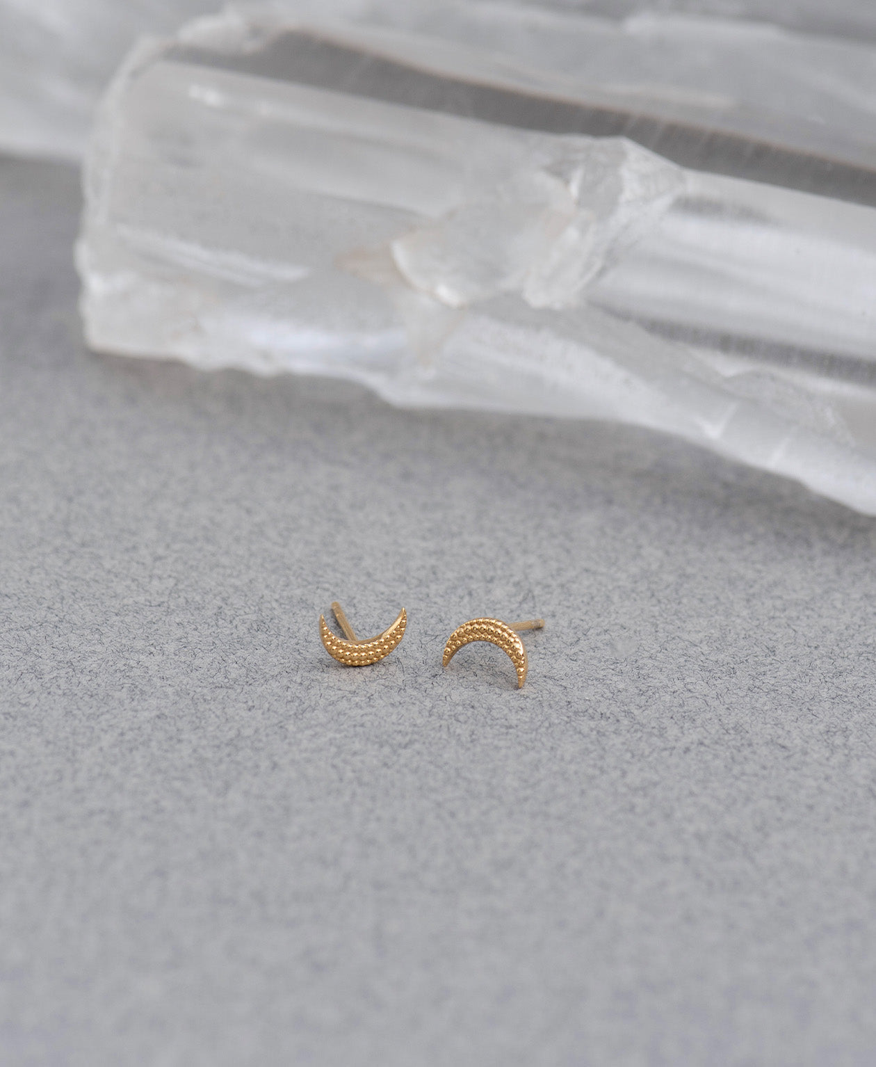 Moonlight Studs - 22k Gold Vermeil