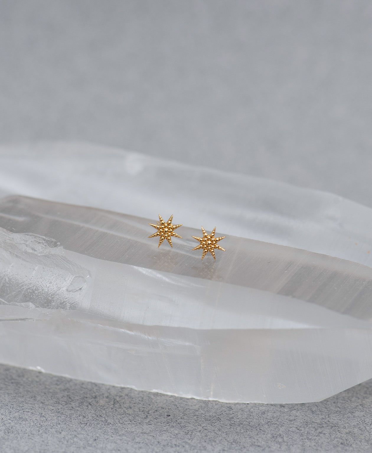 Morning Star Studs - 22k Gold Vermeil
