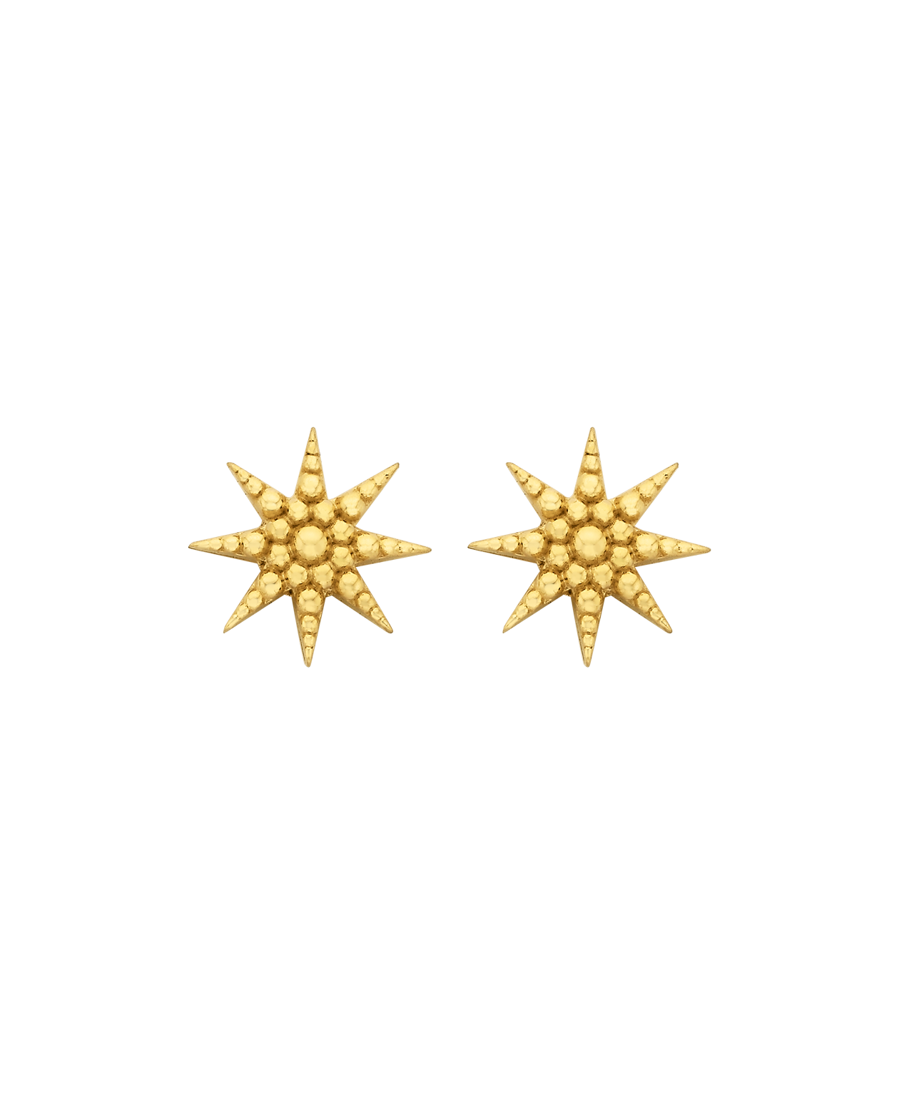 Morning Star Studs - 22k Gold Vermeil