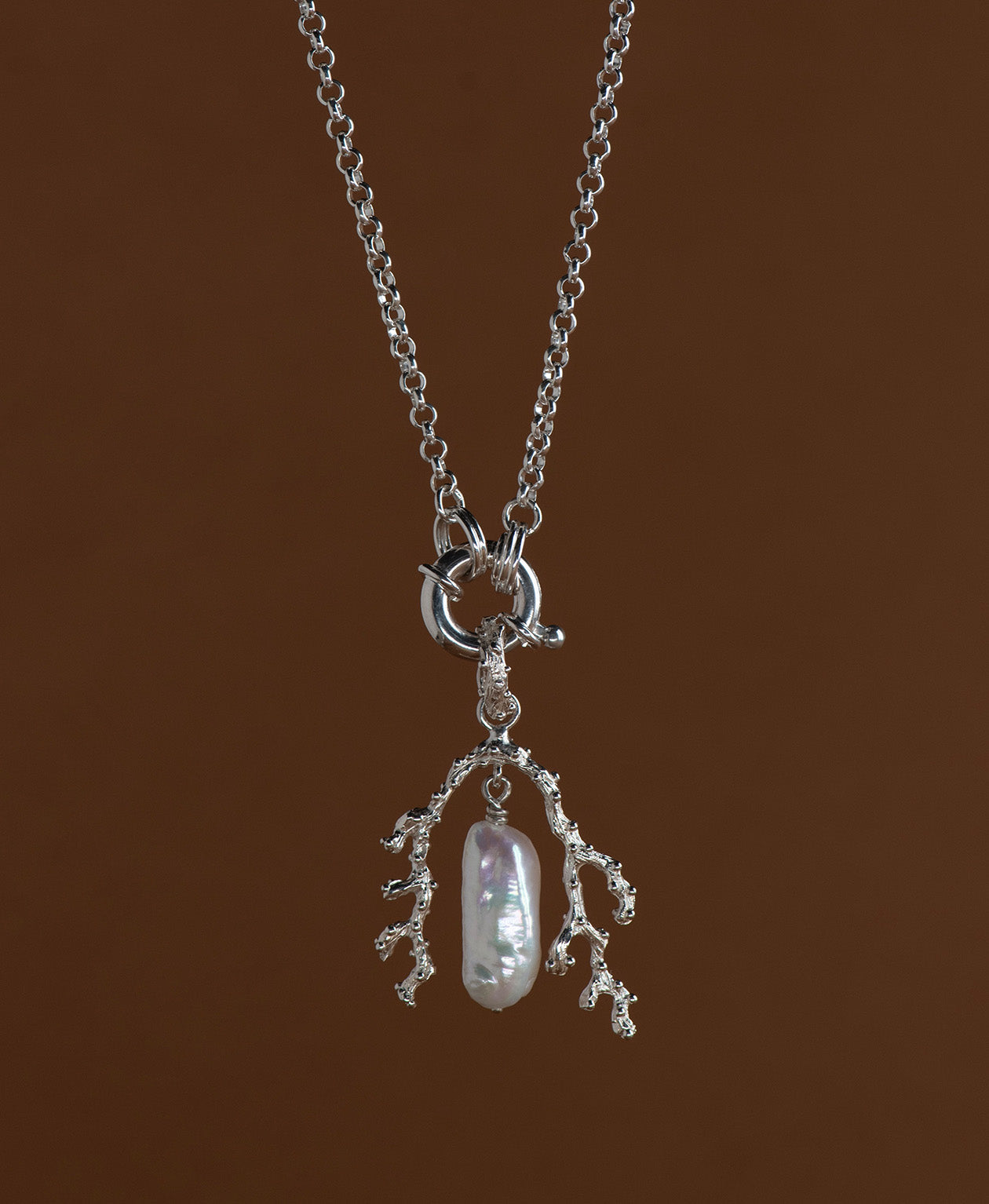 Mutiara Charm - 925 Sterling Silver, Baroque Pearl