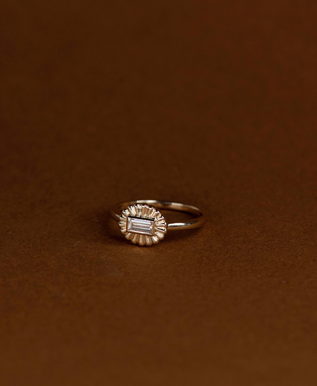 Odette Ring - 22k Gold Vermeil, White Topaz