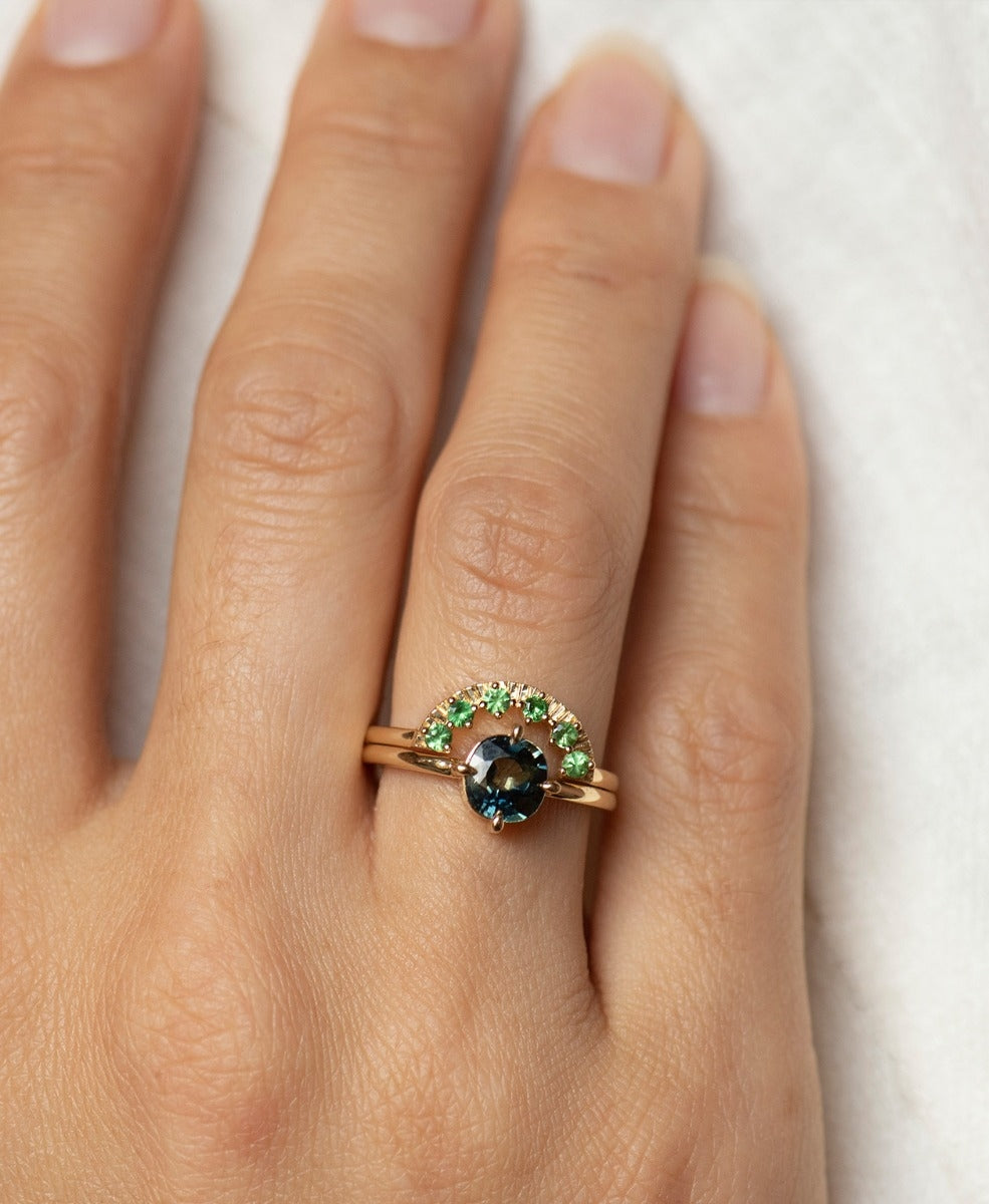 One of a Kind 342 - 18k Yellow Gold, Mermaid Sapphire