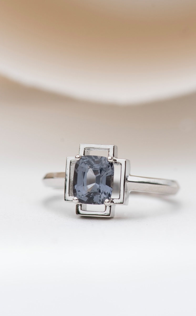 One of a Kind 402 - Platinum, Grey Spinel