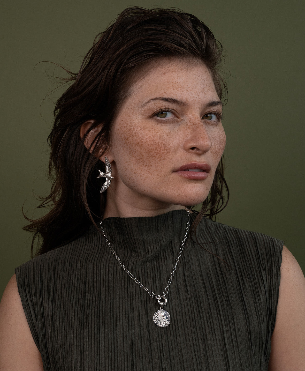 Owl Charm - 925 Sterling Silver