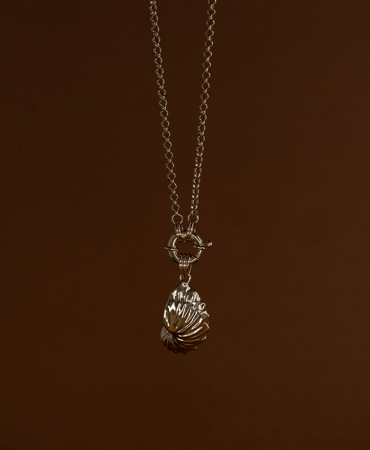 Paper Nautilus Charm - 22k Gold Vermeil