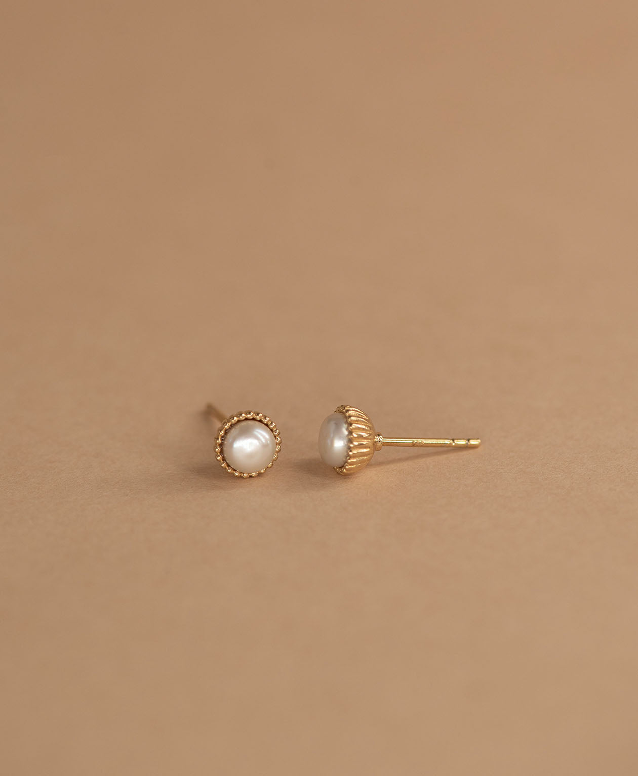Pearl Earrings - 22k Gold Vermeil, Pearl