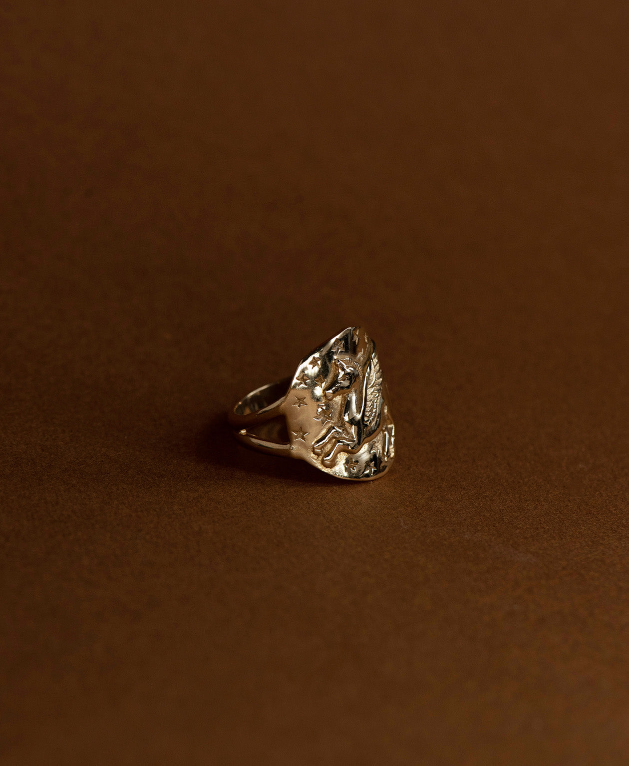 Pegasus Ring - 22k Gold Vermeil