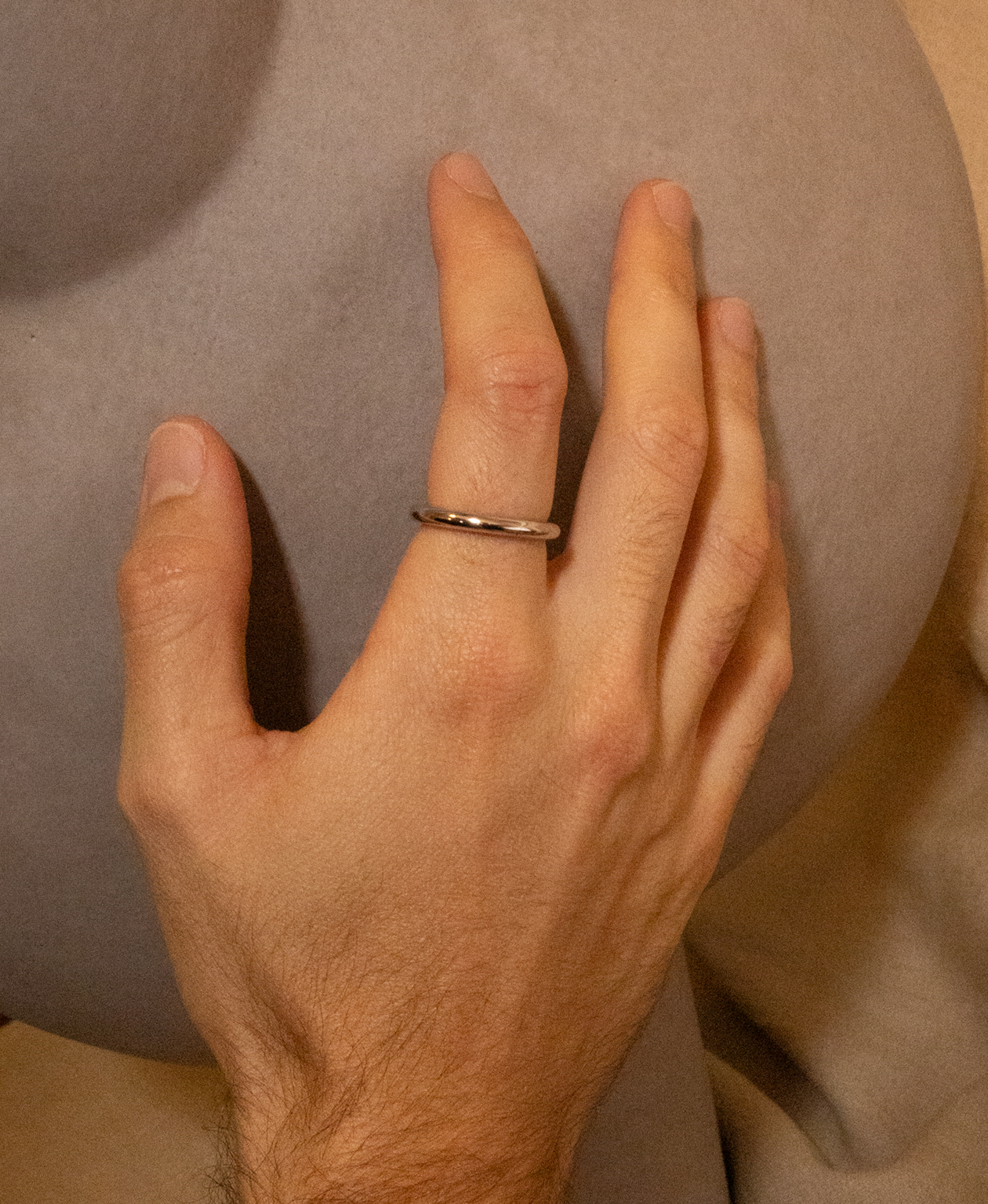 Gracie Band 3mm - Platinum