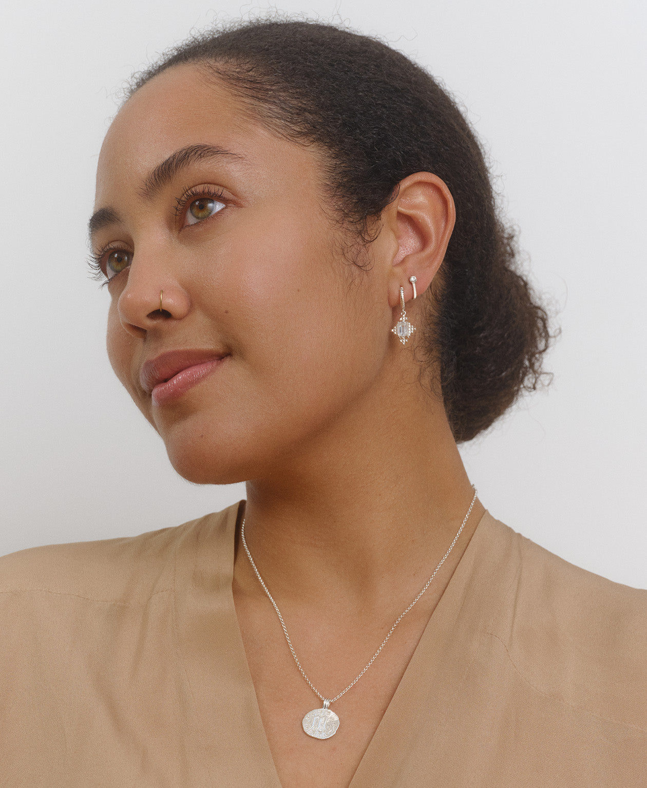 Reya Hoops & Bianca Studs Gift Set - 925 Sterling Silver