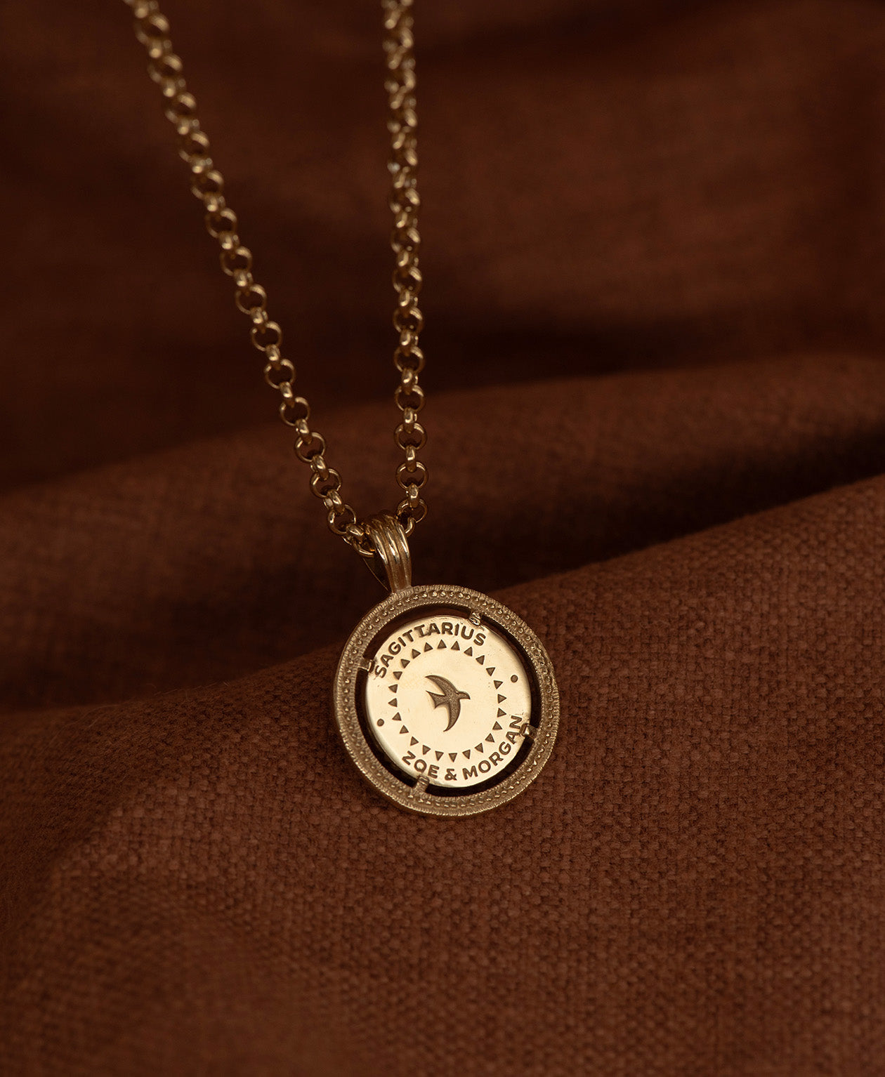 Sagittarius Necklace - 22k Gold Vermeil