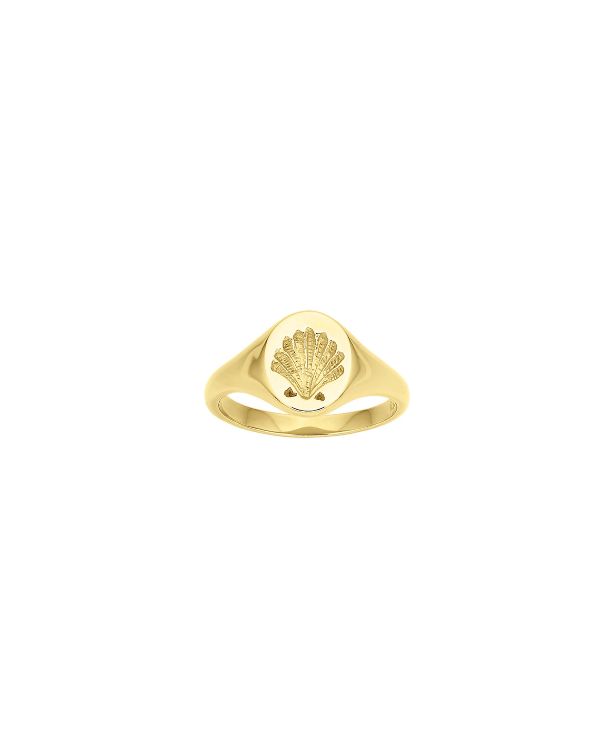 Secret Society of Shell Lovers Signet - 22k Gold Vermeil