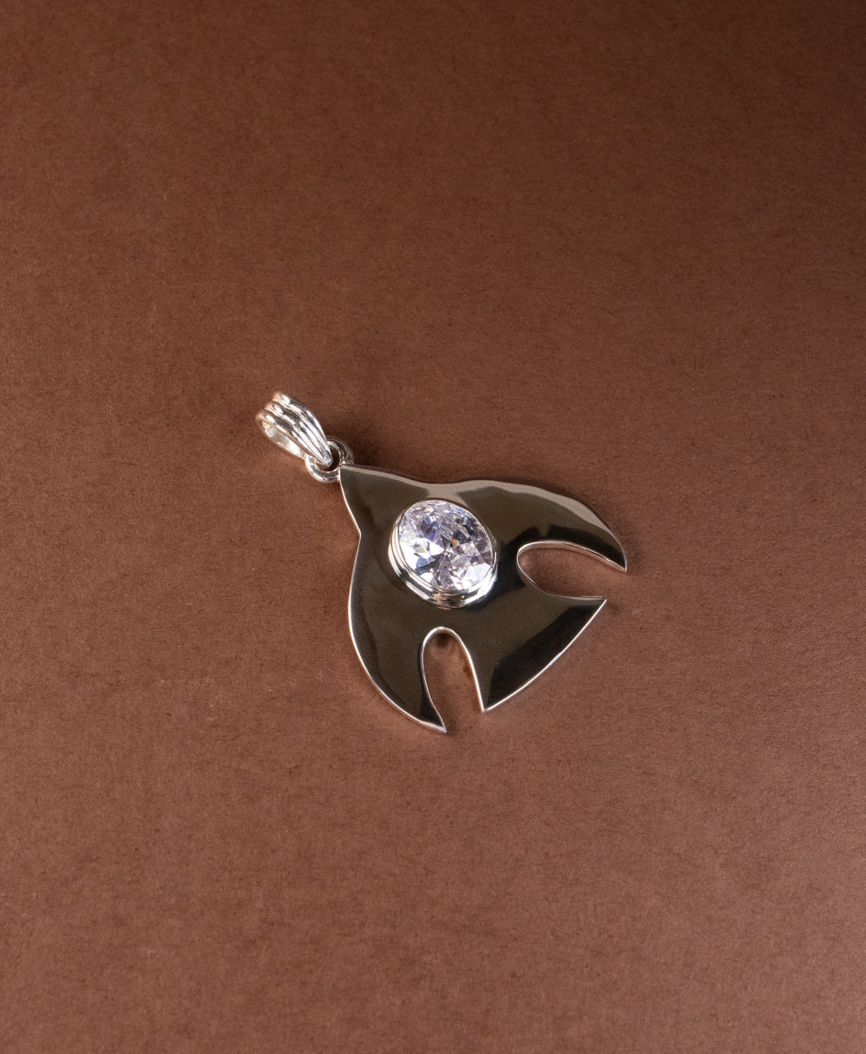 Moonbird Charm - 925 Sterling Silver, Cubic Zirconia