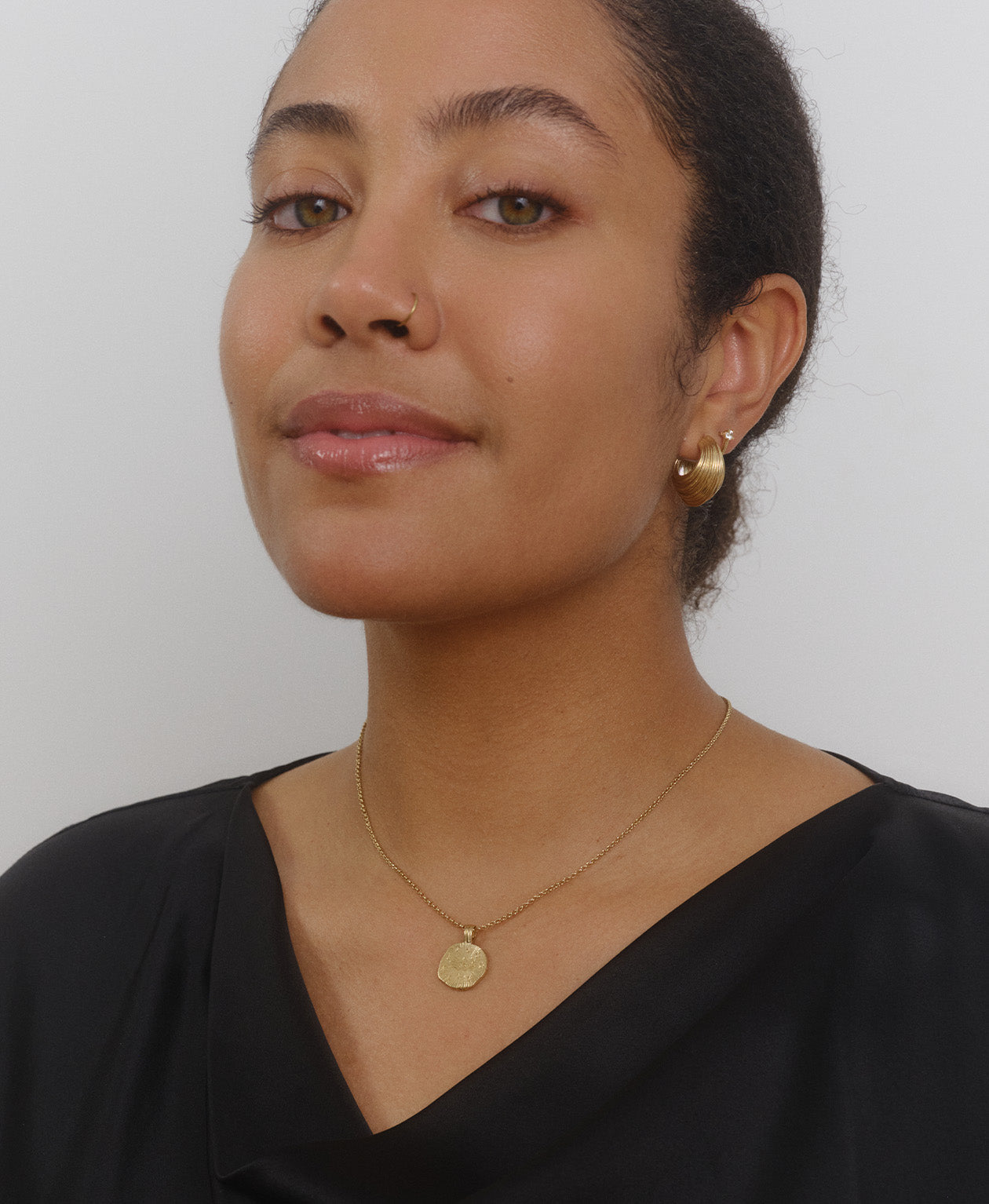 Sun in Aquarius Necklace - 22k Gold Vermeil