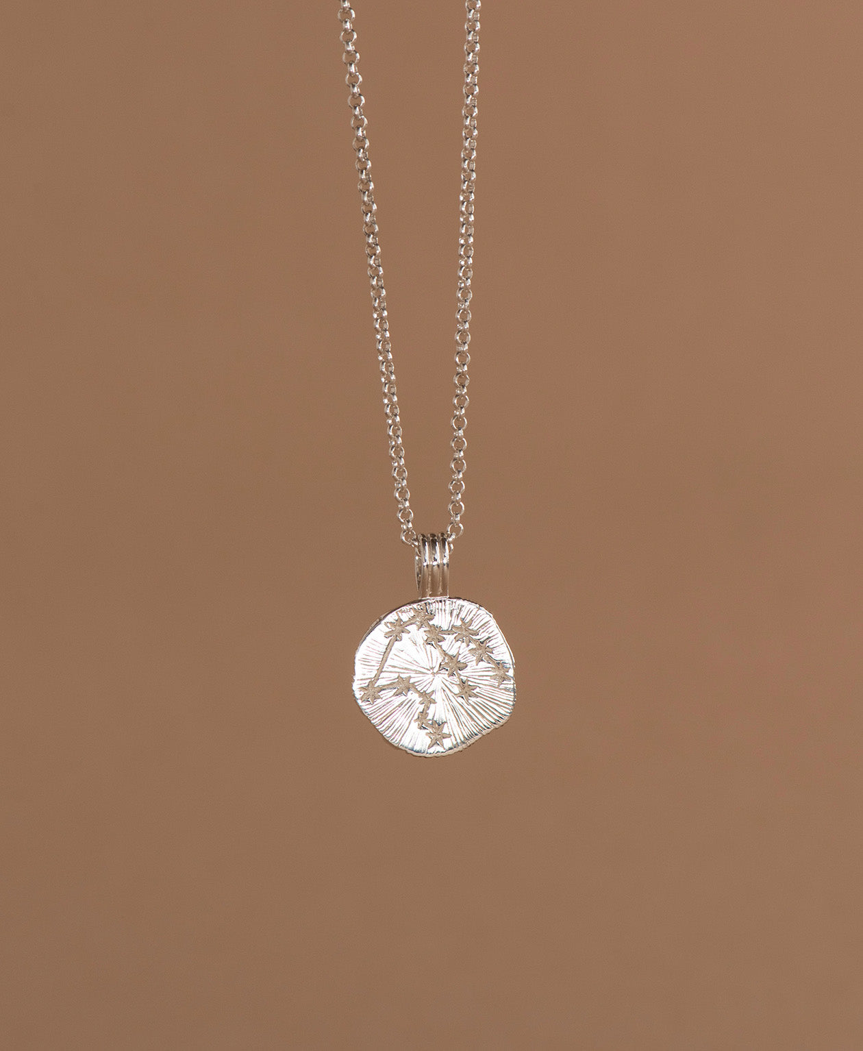 Sun in Aquarius Necklace - 925 Sterling Silver