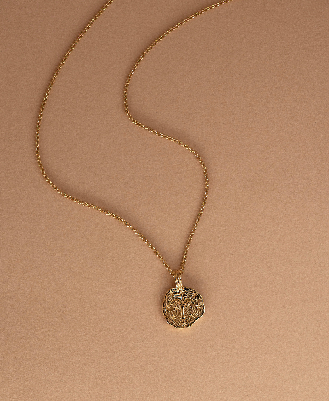 Sun in Aries Necklace - 22k Gold Vermeil