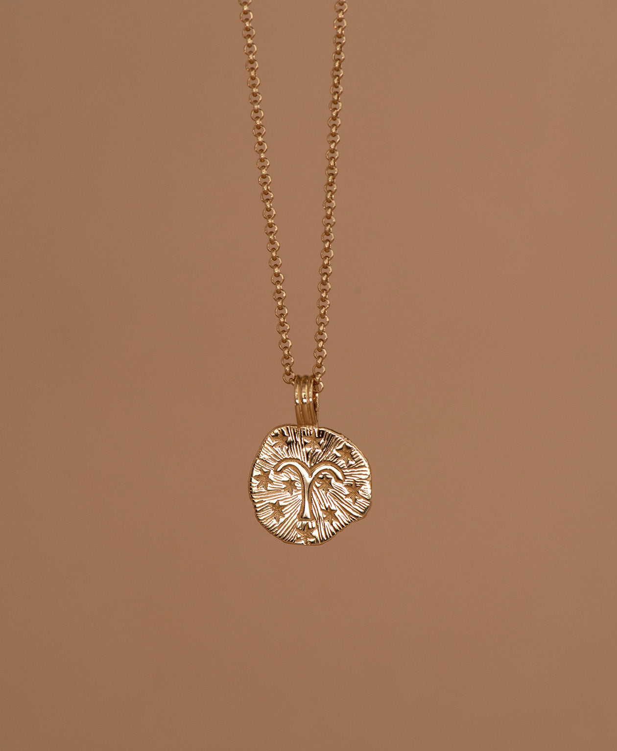Sun in Aries Necklace - 22k Gold Vermeil
