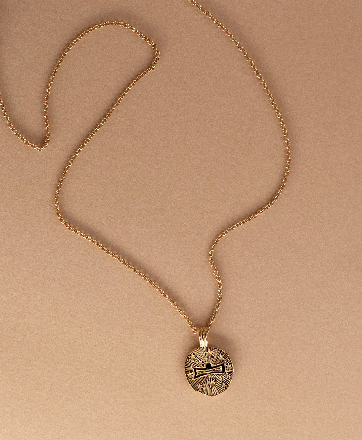 Sun in Libra Necklace - 22k Gold Vermeil