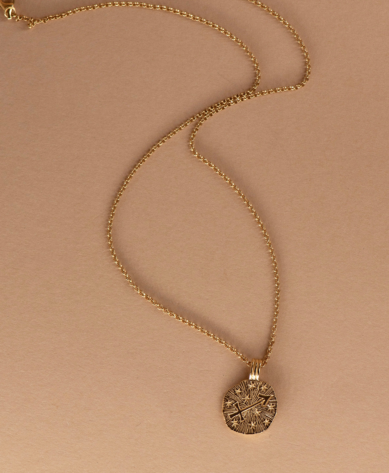 Sun in Sagittarius Necklace - 22k Gold Vermeil