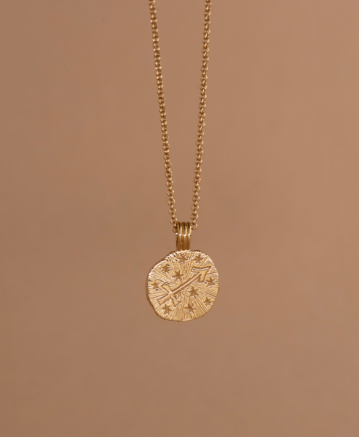 Sun in Sagittarius Necklace - 22k Gold Vermeil