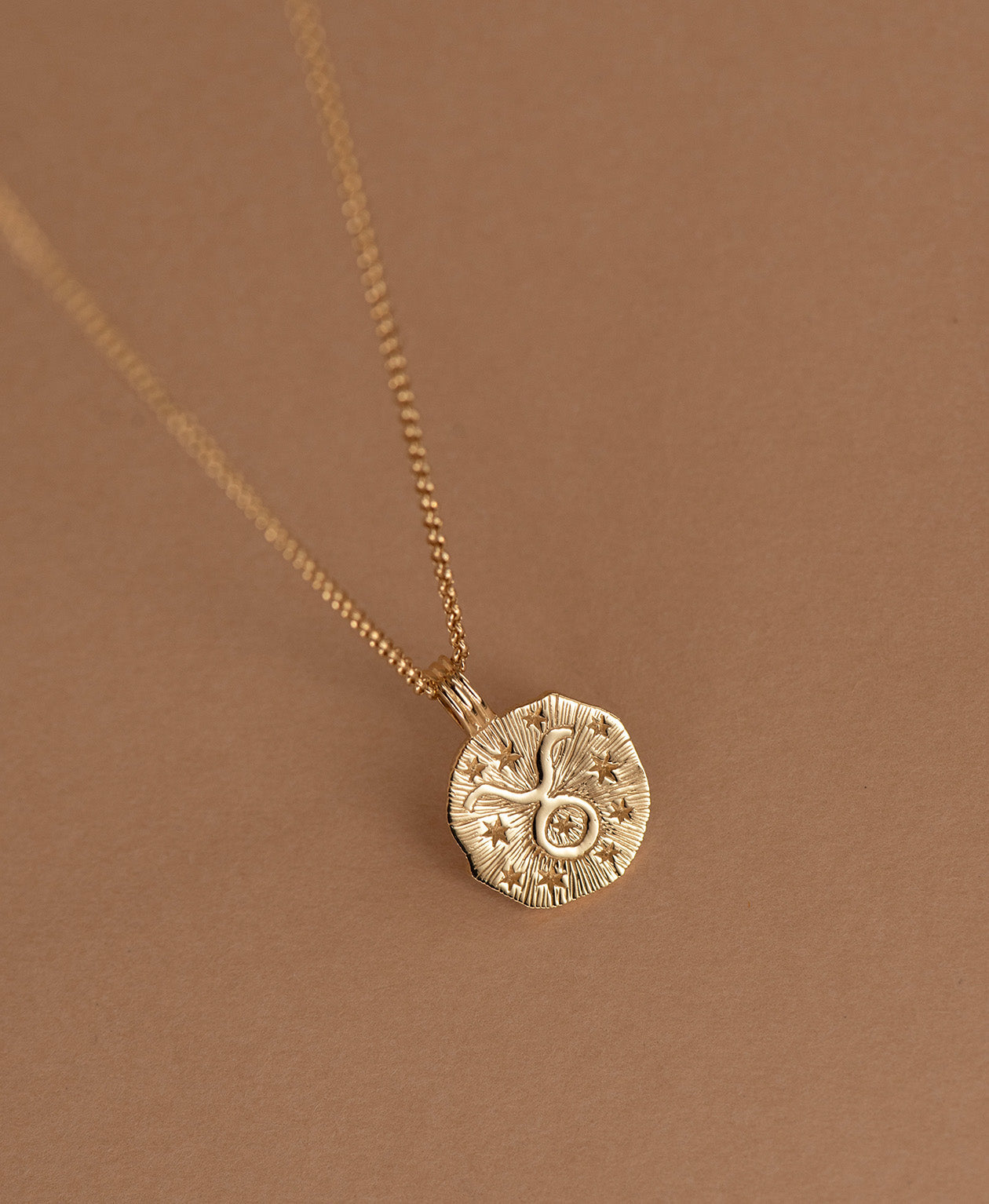 Sun in Taurus Necklace - 22k Gold Vermeil