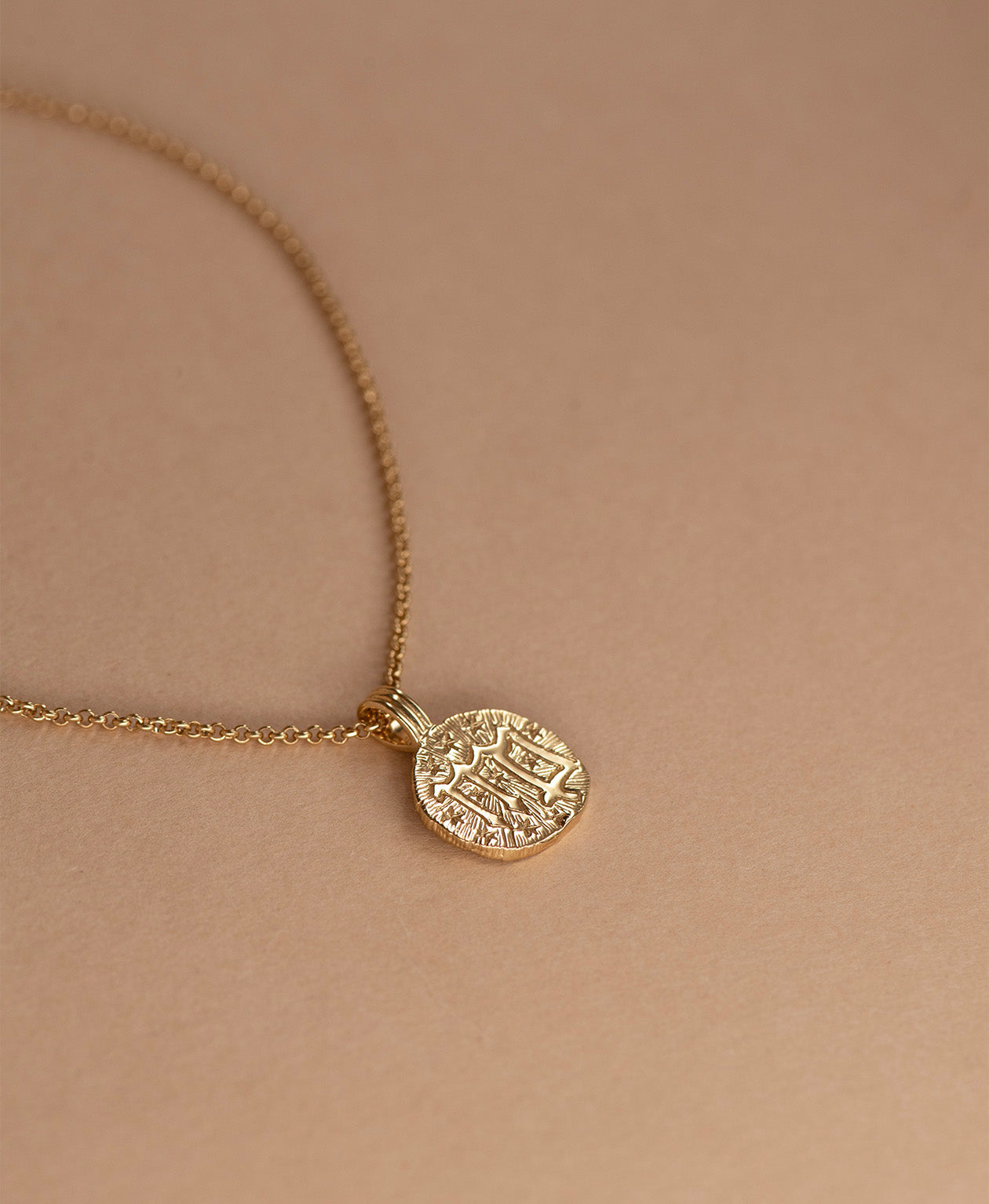 Sun in Virgo Necklace - 22k Gold Vermeil