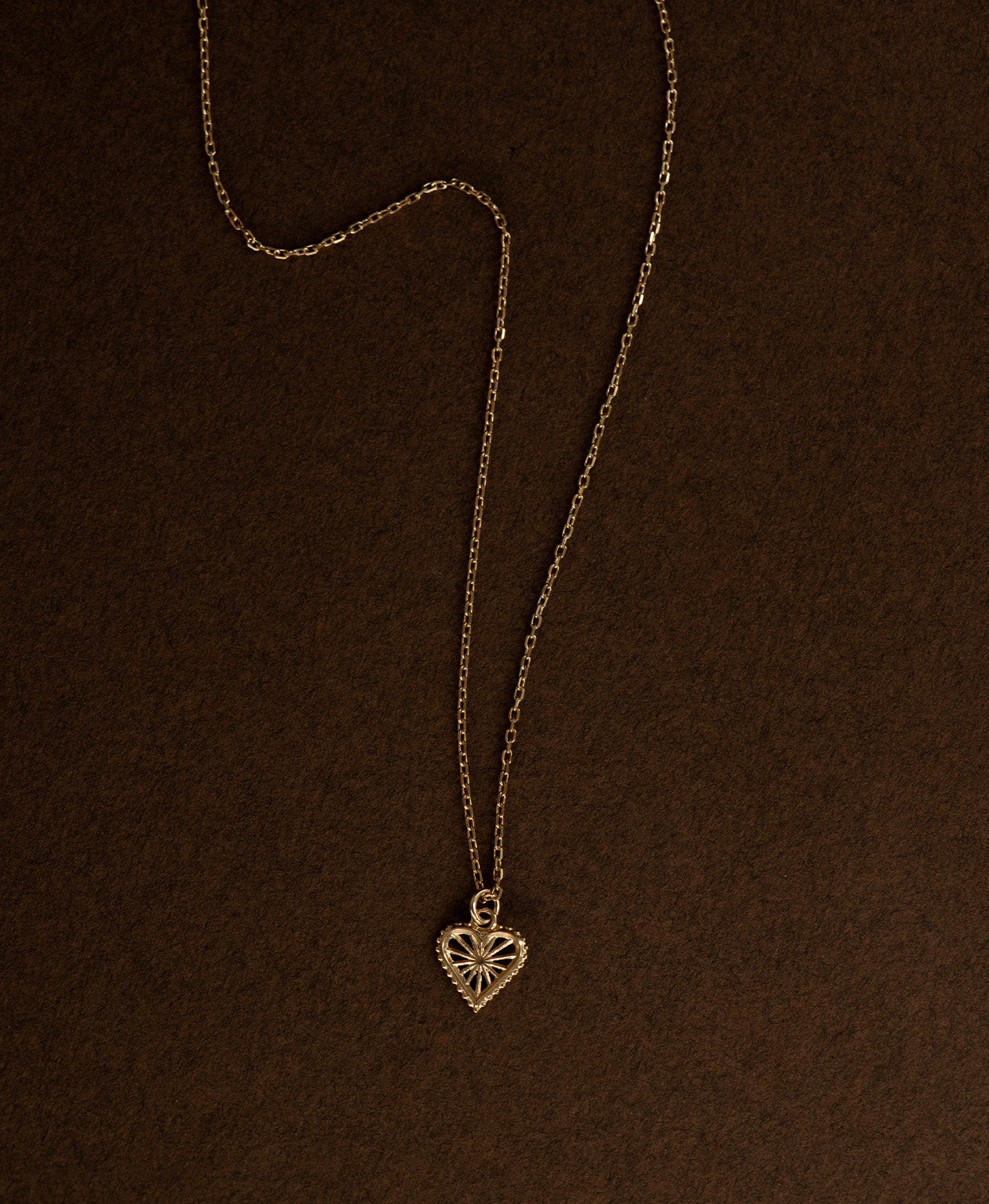 Sweet Heart Necklace - 22k Gold Vermeil