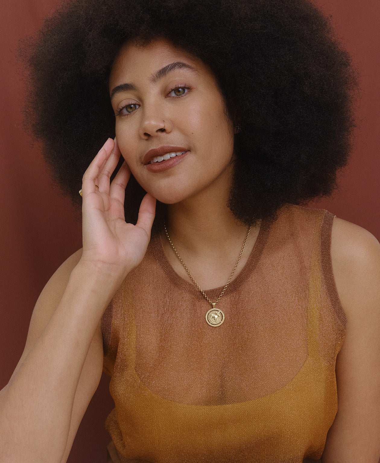 Taurus Necklace - 22k Gold Vermeil