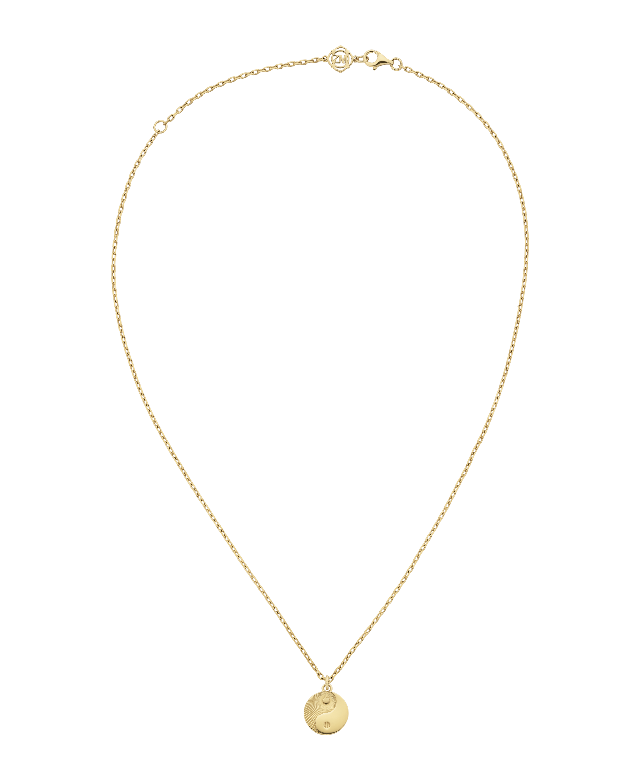 Yin Yang Necklace - 22k Gold Vermeil