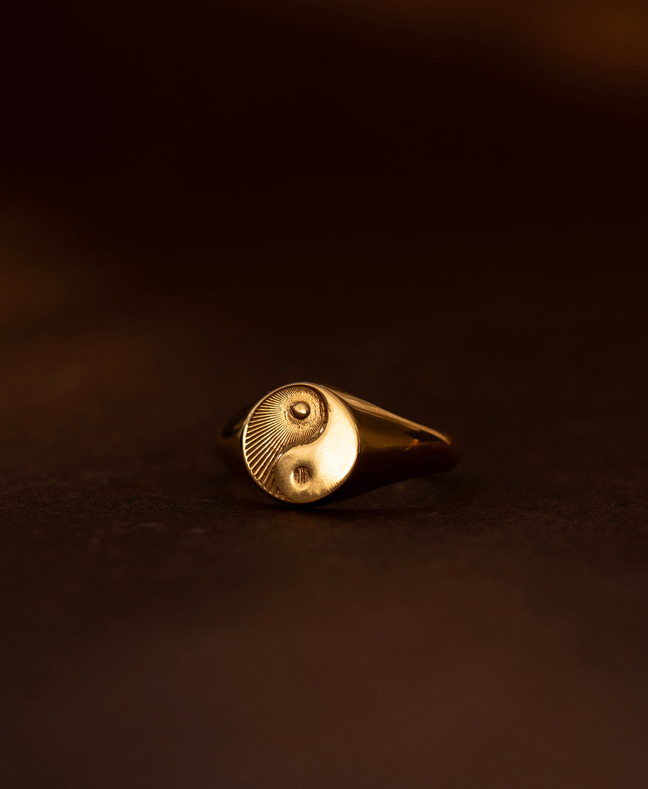 Yin Yang Ring - 22k Gold Vermeil