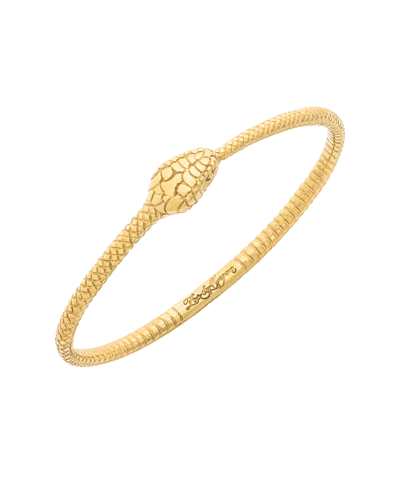 Eternity Snake Bracelet - 22k Gold Vermeil