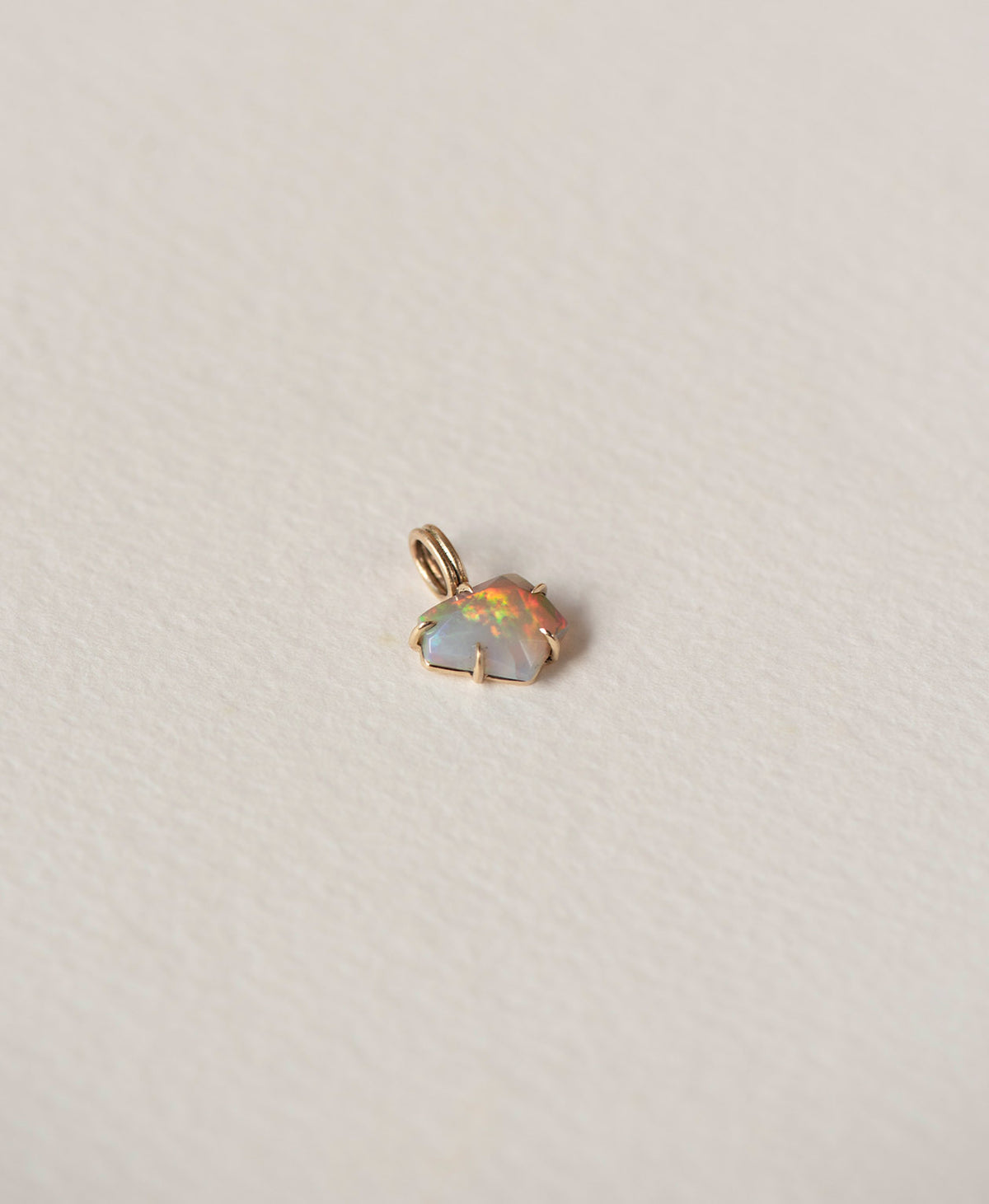 One of a Kind Charm 523 - 9k Yellow Gold, Opal