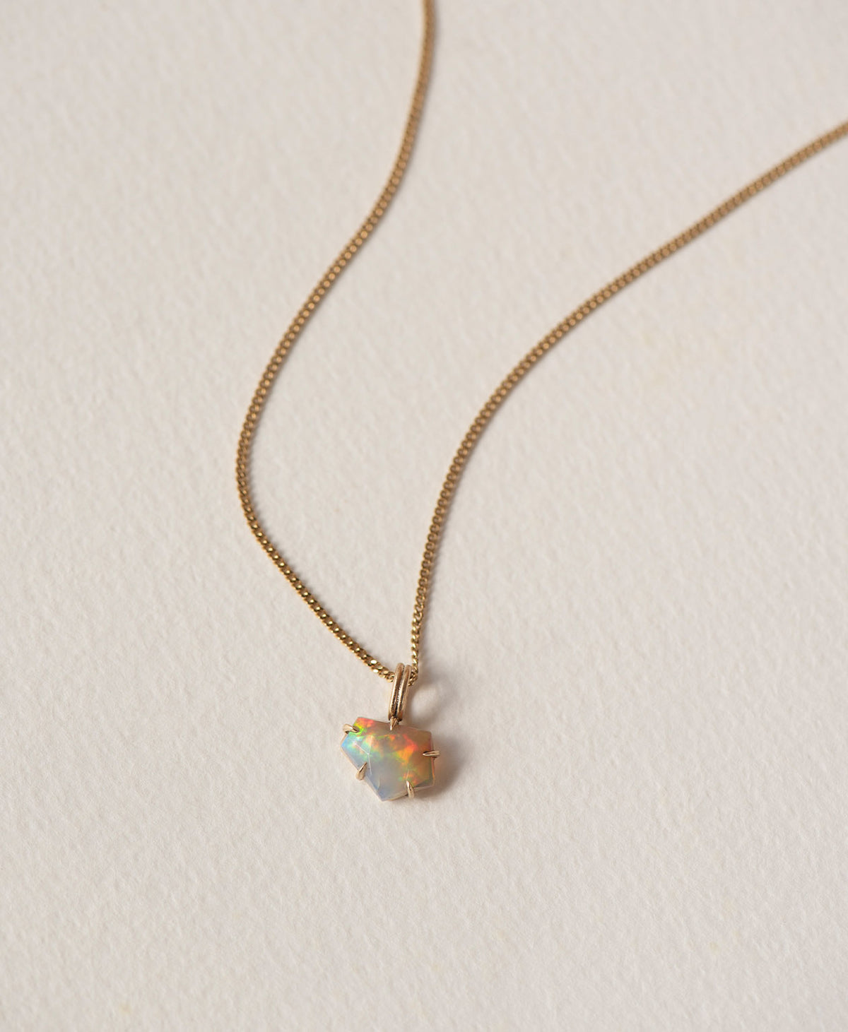 One of a Kind Charm 523 - 9k Yellow Gold, Opal