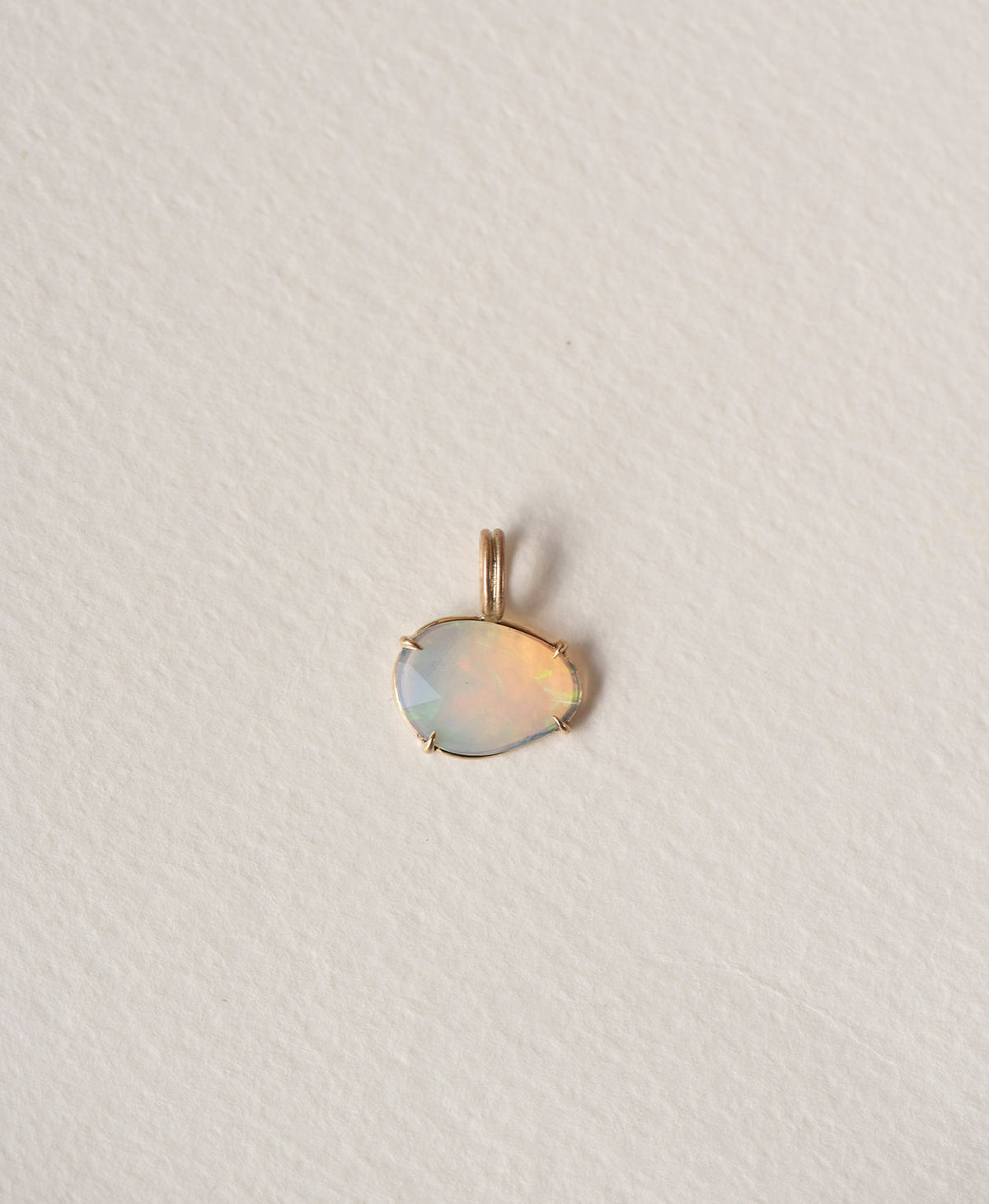 One of a Kind Charm 528 - 9k Yellow Gold, Opal