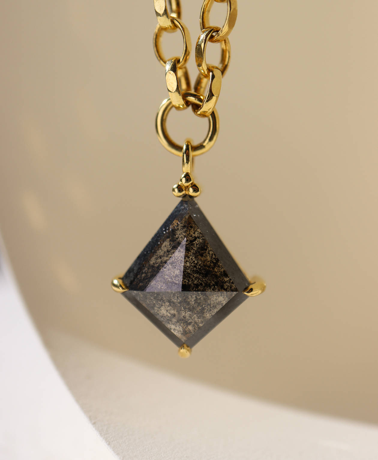 One of a Kind 460 - 9k Yellow Gold, Black Diamond