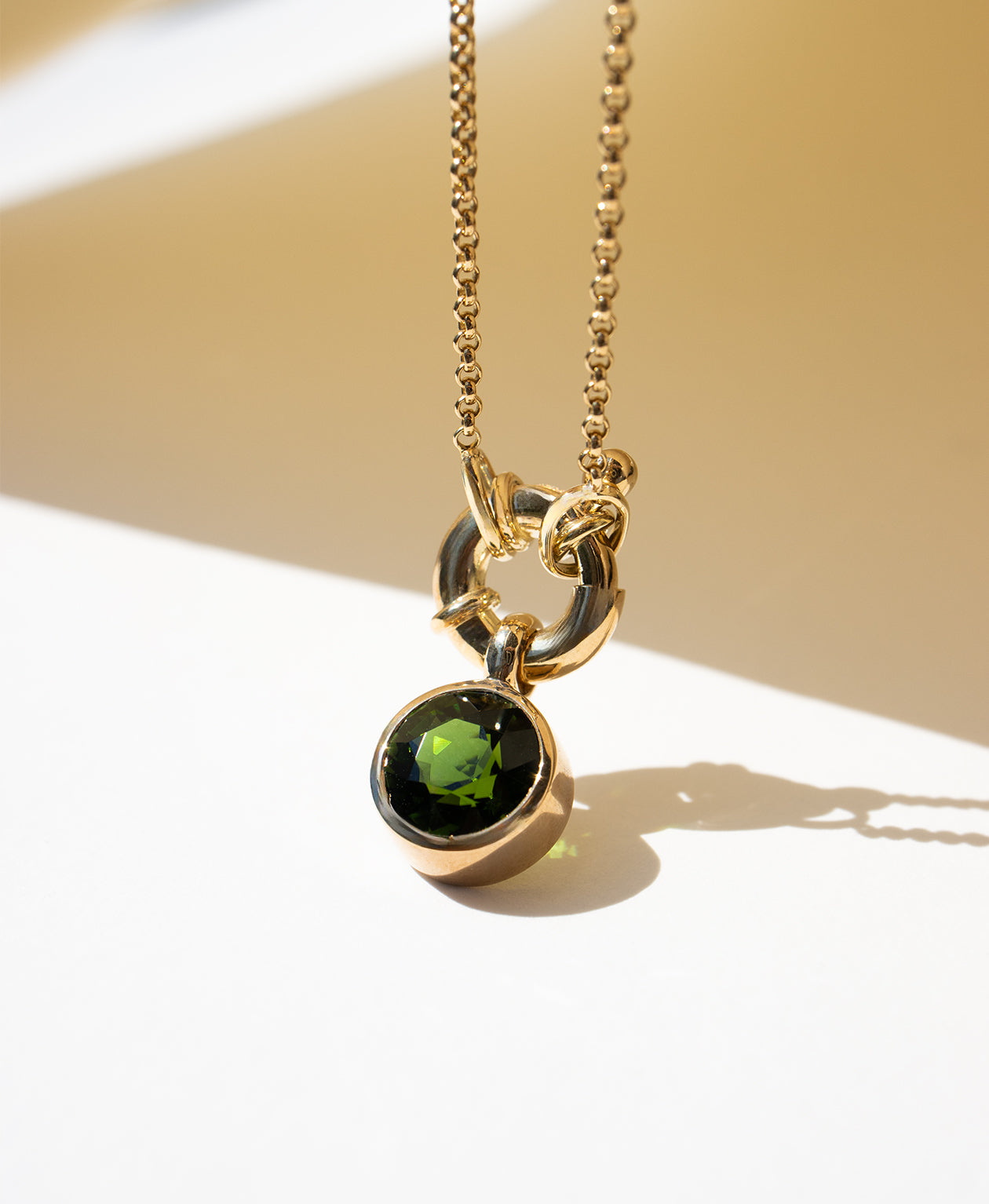 One of a Kind 477 - 9k Yellow Gold, Green Tourmaline