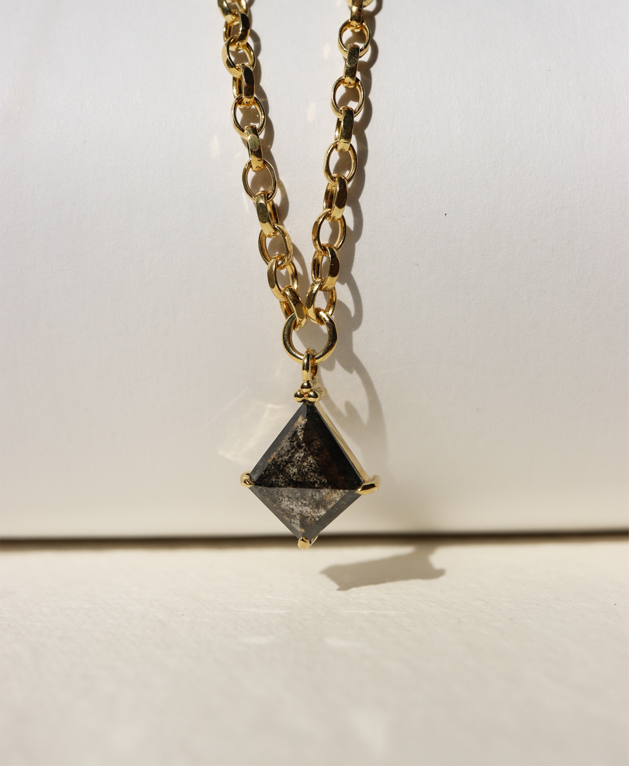 One of a Kind 460 - 9k Yellow Gold, Black Diamond