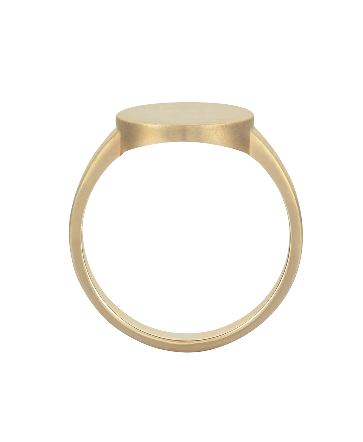 Adamo Large Signet - 9k Yellow Gold