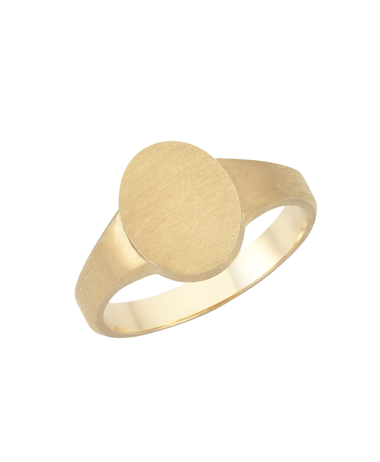 Adamo Small Signet - 18k Yellow Gold