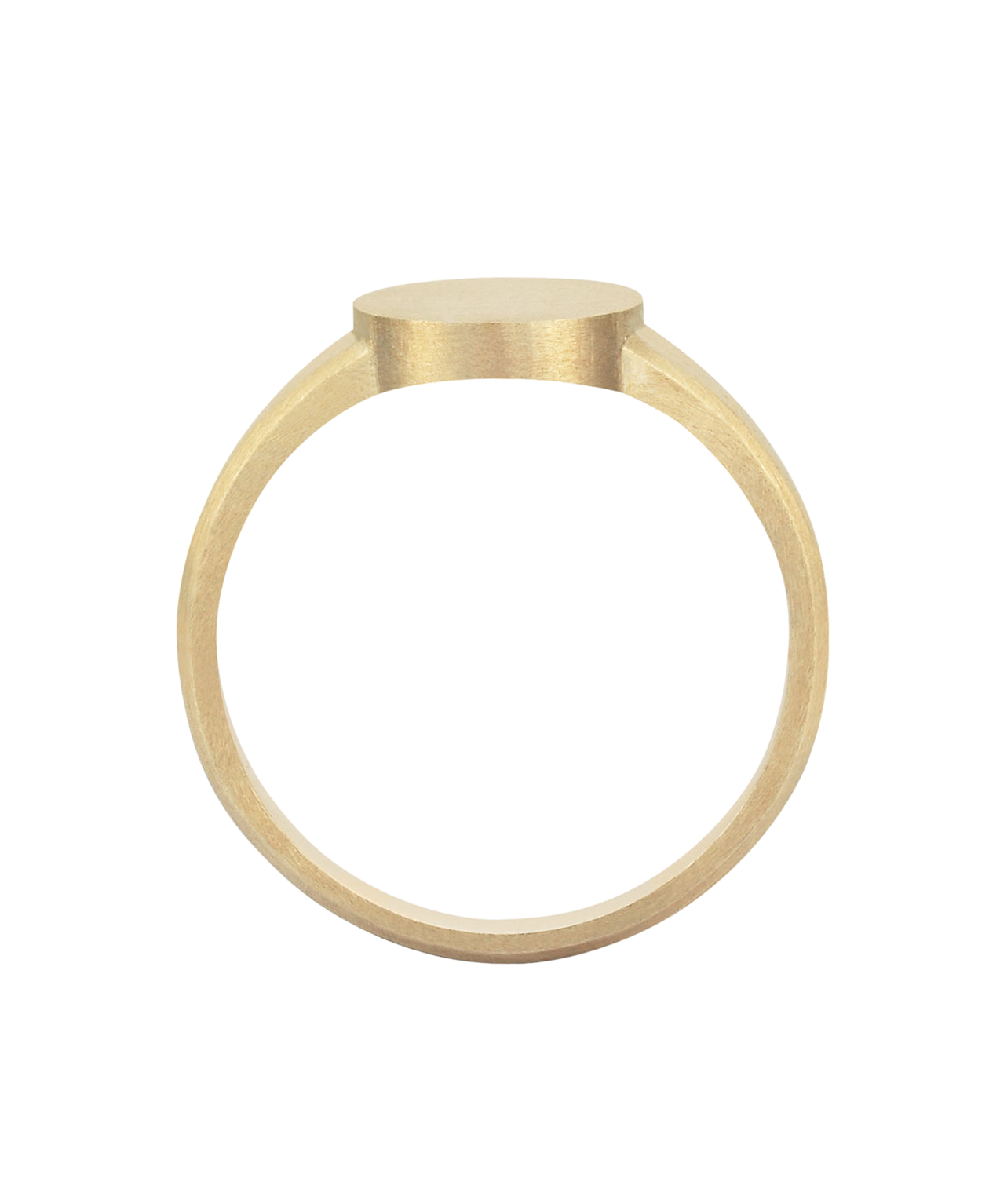 Adamo Small Signet - 9k Yellow Gold