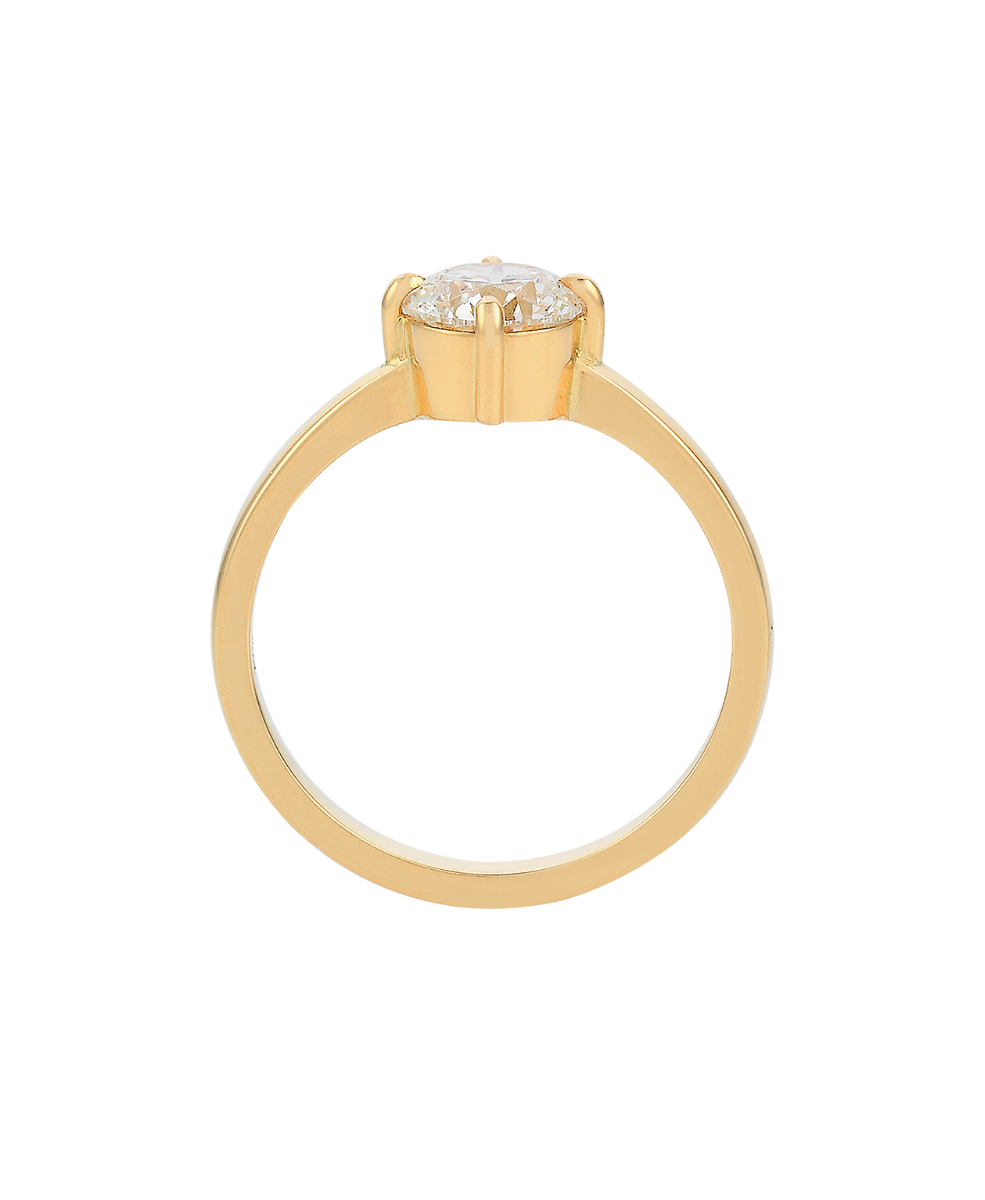 Ae Engagement Ring - 18k Yellow Gold, Diamond 1.06 carat